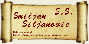 Smiljan Siljanović vizit kartica